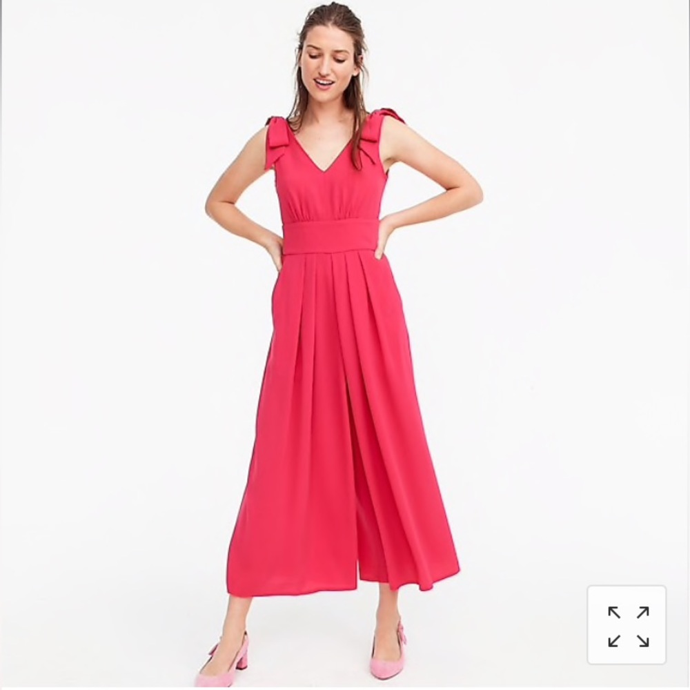 J. Crew Drapey Tie-Shoulder Jumpsuit